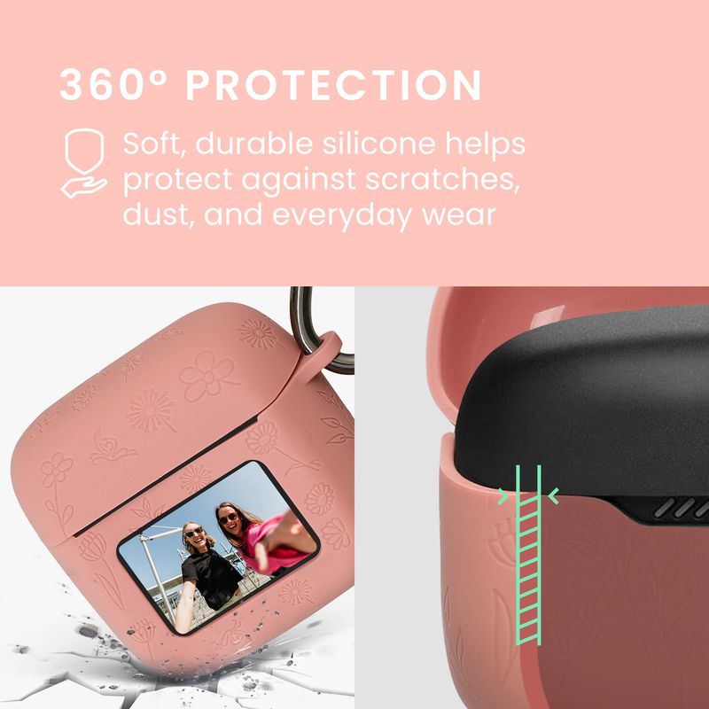 TV, Audio-Video si Foto - Portabile audio - Casti audio - Husa casti Kwmobile pentru JBL Tour Pro 3, protectie la zgarieturi, Silicon, multicolor - Infinity.ro