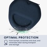 TV, Audio-Video si Foto - Portabile audio - Casti audio - Husa casti Kwmobile pentru Apple AirPods Max, AirPods Max 2, protectie la socuri, Spuma EVA, albastru - Infinity.ro