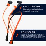 TV, Audio-Video si Foto - Portabile audio - Casti audio - Husa casti Kwmobile pentru Samsung Galaxy Buds 3 FE, Galaxy Buds 3, Galaxy Buds 3 Pro, Silicon, portocaliu, negru - Infinity.ro