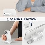 TV, Audio-Video si Foto - Portabile audio - Casti audio - Husa casti Kwmobile pentru Apple AirPods Pro 2, AirPods Pro, functie stand, Termoplastic, transparent - Infinity.ro