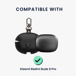 TV, Audio-Video si Foto - Portabile audio - Casti audio - Husa casti Kwmobile pentru Xiaomi Redmi Buds 6 Pro, protectie la zgarieturi, Piele ecologica, negru - Infinity.ro