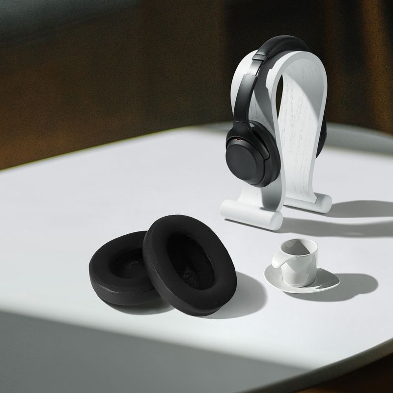 TV, Audio-Video si Foto - Portabile audio - Casti audio - Set 2 pernite pentru casti Kwmobile pentru Bose QC Ultra, QuietComfort Ultra, confort sporit, Piele ecologica, negru - Infinity.ro