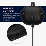 TV, Audio-Video si Foto - Portabile audio - Casti audio - Husa casti Kwmobile pentru Xiaomi Redmi Buds 6 Pro, protectie la zgarieturi, Piele ecologica, negru - Infinity.ro