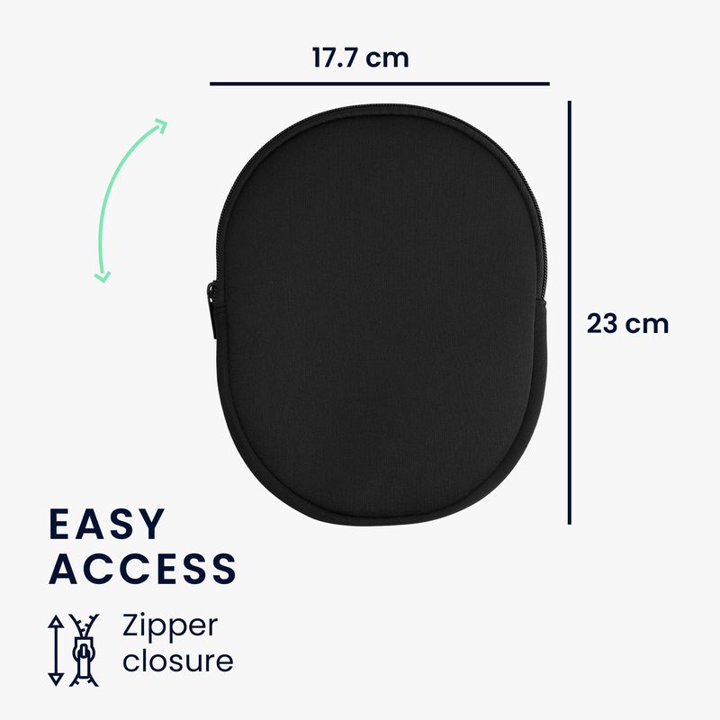 TV, Audio-Video si Foto - Portabile audio - Casti audio - Husa casti Kwmobile pentru Beats Solo 4, Beats Solo 3 Wireless, Marshall Major V, protectie la socuri, Neopren, negru - Infinity.ro