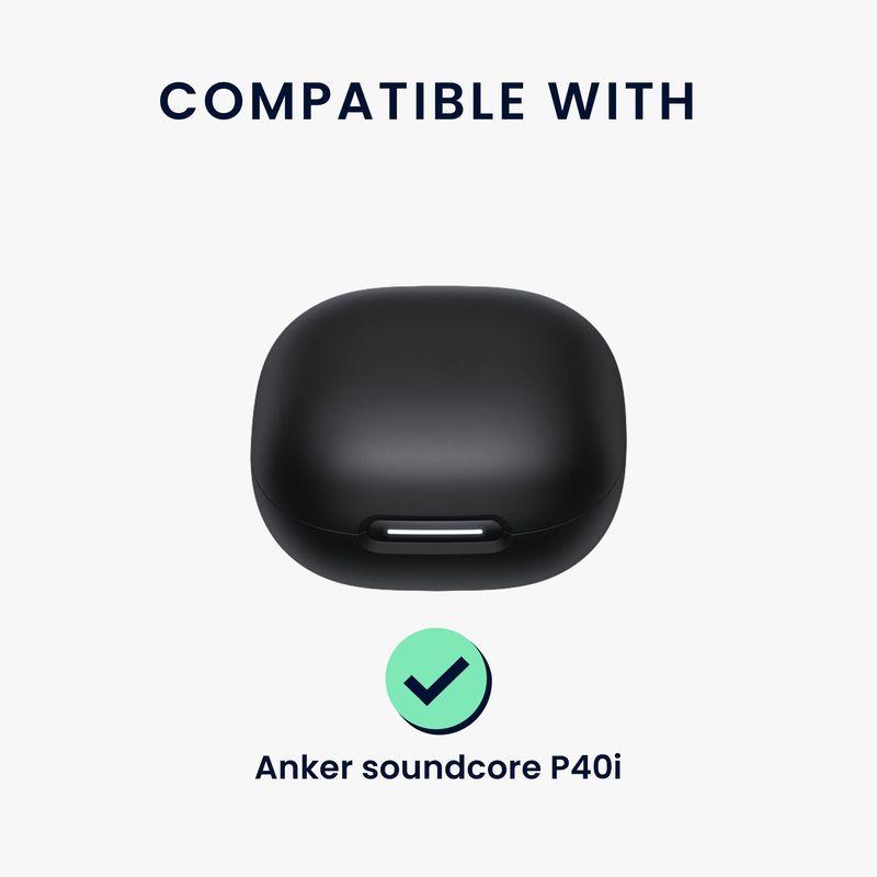 TV, Audio-Video si Foto - Portabile audio - Casti audio - Husa casti Kwmobile pentru Anker Soundcore P40i, protectie la zgarieturi, Silicon, multicolor - Infinity.ro