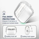 TV, Audio-Video si Foto - Portabile audio - Casti audio - Husa casti Kwmobile pentru Samsung Galaxy Buds 3, Galaxy Buds 3 Pro, functie stand, Termoplastic, transparent - Infinity.ro