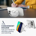 TV, Audio-Video si Foto - Portabile audio - Casti audio - Husa casti Kwmobile pentru Samsung Galaxy Buds 3, Galaxy Buds 3 Pro, functie stand, Termoplastic, transparent - Infinity.ro