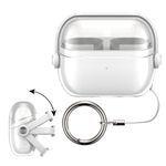 TV, Audio-Video si Foto - Portabile audio - Casti audio - Husa casti Kwmobile pentru Samsung Galaxy Buds 3, Galaxy Buds 3 Pro, functie stand, Termoplastic, transparent - Infinity.ro