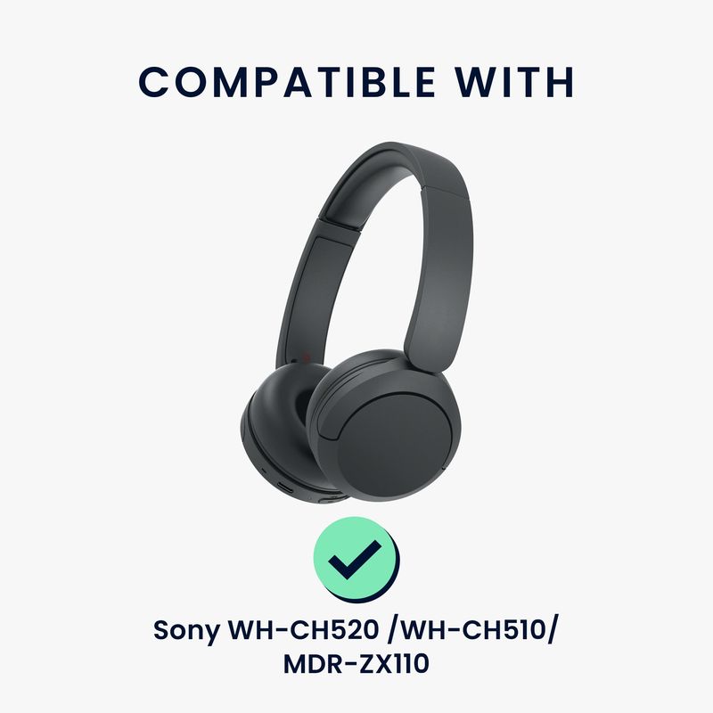 TV, Audio-Video si Foto - Portabile audio - Casti audio - Husa casti Kwmobile pentru Sony WH-CH520, WH-CH510, MDR-ZX110, antisoc, antizgarieturi, Piele ecologica, multicolor - Infinity.ro