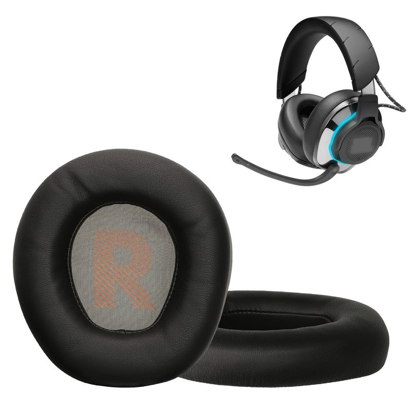 TV, Audio-Video si Foto - Portabile audio - Casti audio - Set 2 pernite pentru casti Kwmobile pentru JBL Quantum 810, confort sporit, Piele ecologica, negru - Infinity.ro