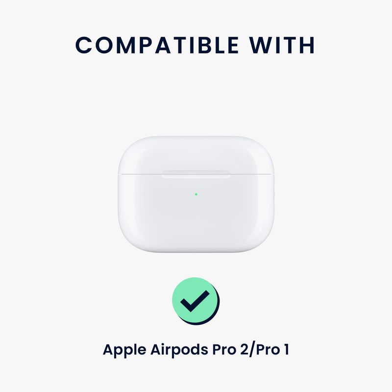 TV, Audio-Video si Foto - Portabile audio - Casti audio - Husa casti Kwmobile pentru Apple AirPods Pro 2, AirPods Pro, prindere cu inel, Termoplastic, multicolor - Infinity.ro