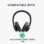 TV, Audio-Video si Foto - Portabile audio - Casti audio - Husa casti Kwmobile pentru JBL Tune 600, Tune 500BT, Tune 510BT, Tune 450, protectie la praf, Neopren, albastru - Infinity.ro