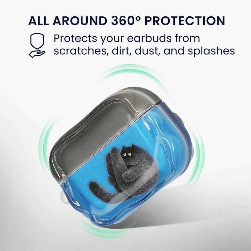 TV, Audio-Video si Foto - Portabile audio - Casti audio - Husa casti Kwmobile pentru Apple AirPods Pro 2, AirPods Pro, prindere cu inel, Termoplastic, multicolor - Infinity.ro