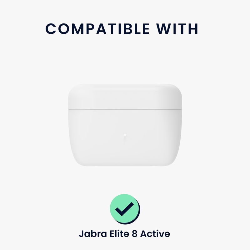 TV, Audio-Video si Foto - Portabile audio - Casti audio - Husa casti Kwmobile pentru Jabra Elite 8 Active, protectie la zgarieturi, Silicon, multicolor - Infinity.ro