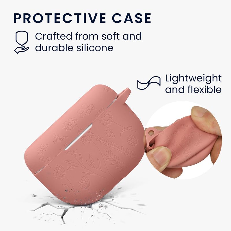 TV, Audio-Video si Foto - Portabile audio - Casti audio - Husa casti Kwmobile pentru Jabra Elite 8 Active, protectie la zgarieturi, Silicon, multicolor - Infinity.ro
