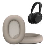 TV, Audio-Video si Foto - Portabile audio - Casti audio - Set 2 pernite pentru casti Kwmobile pentru Sony WH-1000XM6, confort sporit, Piele ecologica, gri - Infinity.ro