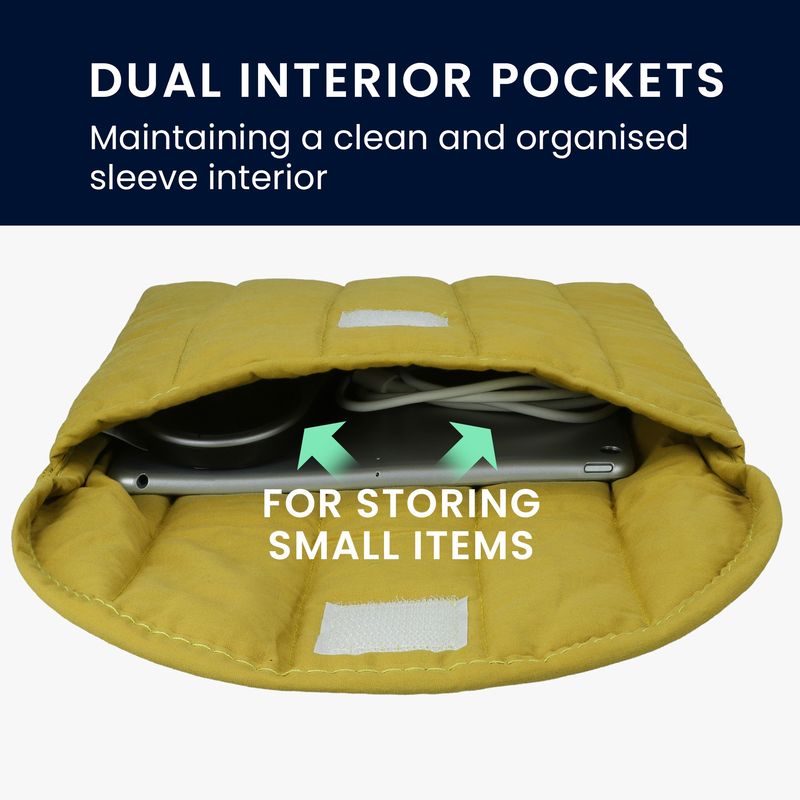 TV, Audio-Video si Foto - Portabile audio - Casti audio - Husa universala pentru casti Kwmobile, protectie la socuri, Textil, verde - Infinity.ro