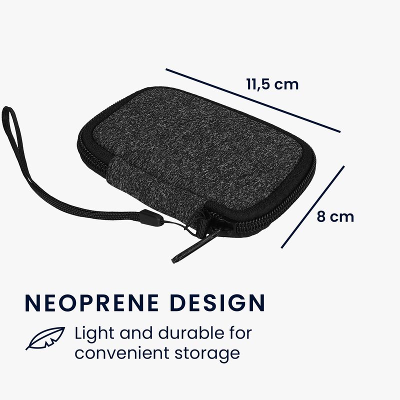 TV, Audio-Video si Foto - Portabile audio - Casti audio - Husa universala pentru casti Kwmobile, protectie la socuri, Textil, alb, gri - Infinity.ro