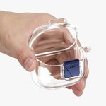 TV, Audio-Video si Foto - Portabile audio - Casti audio - Husa casti Kwmobile pentru JBL Tune Flex 2, anti-alunecare, Silicon, transparent - Infinity.ro