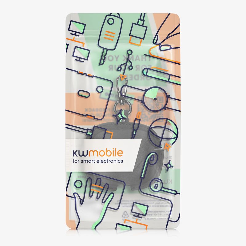 TV, Audio-Video si Foto - Portabile audio - Casti audio - Husa casti Kwmobile pentru Xiaomi Redmi Buds 6, protectie la zgarieturi, Piele ecologica, negru - Infinity.ro
