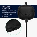 TV, Audio-Video si Foto - Portabile audio - Casti audio - Husa casti Kwmobile pentru Xiaomi Redmi Buds 6, protectie la zgarieturi, Piele ecologica, negru - Infinity.ro