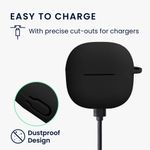TV, Audio-Video si Foto - Portabile audio - Casti audio - Husa casti Kwmobile pentru Xiaomi Redmi Buds 6 Lite, anti-alunecare, Silicon, negru - Infinity.ro