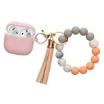 TV, Audio-Video si Foto - Portabile audio - Casti audio - Husa casti Kwmobile pentru Apple AirPods 4, anti-alunecare, Silicon, roz - Infinity.ro