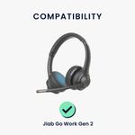 TV, Audio-Video si Foto - Portabile audio - Casti audio - Set 2 pernite pentru casti Kwmobile pentru JLab Go Work Gen 2, confort sporit, Piele ecologica, negru - Infinity.ro