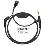 TV, Audio-Video si Foto - Portabile audio - Casti audio - Cablu Kwmobile pentru Sony WH-1000XM5, WH-1000XM4, MDR-100ABN, V-MODA, cablu detasabil, Plastic, negru - Infinity.ro