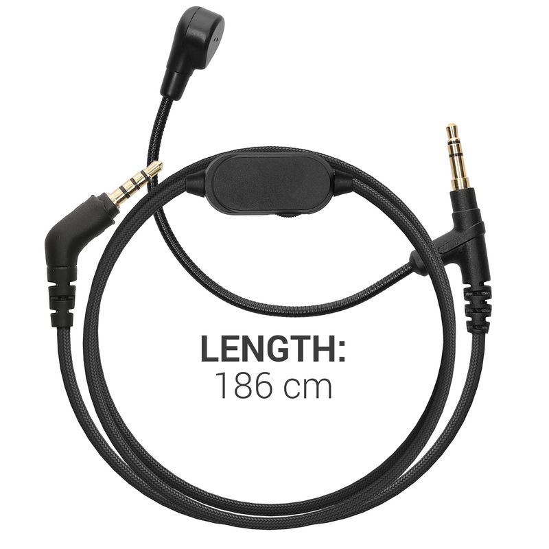 TV, Audio-Video si Foto - Portabile audio - Casti audio - Cablu Kwmobile pentru Sony WH-1000XM5, WH-1000XM4, MDR-100ABN, V-MODA, cablu detasabil, Plastic, negru - Infinity.ro