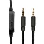 TV, Audio-Video si Foto - Portabile audio - Casti audio - Cablu Kwmobile pentru Alienware AW920H, AW720H, AW310H, AW510H, AW988, cablu detasabil, Plastic, negru - Infinity.ro
