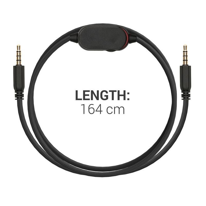 TV, Audio-Video si Foto - Portabile audio - Casti audio - Cablu Kwmobile pentru Alienware AW920H, AW720H, AW310H, AW510H, AW988, cablu detasabil, Plastic, negru - Infinity.ro