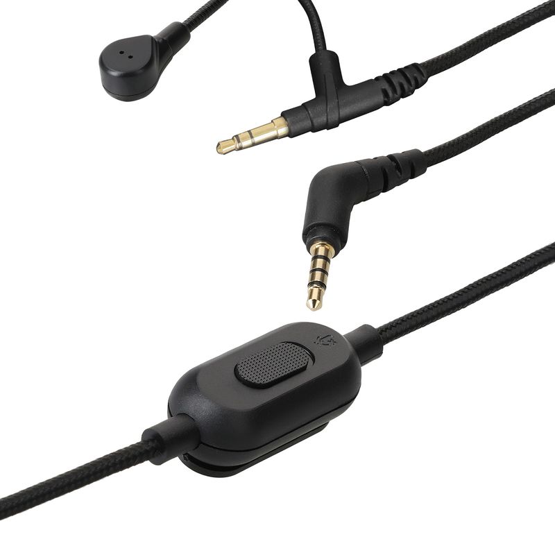 TV, Audio-Video si Foto - Portabile audio - Casti audio - Cablu Kwmobile pentru Sony WH-1000XM5, WH-1000XM4, MDR-100ABN, V-MODA, cablu detasabil, Plastic, negru - Infinity.ro