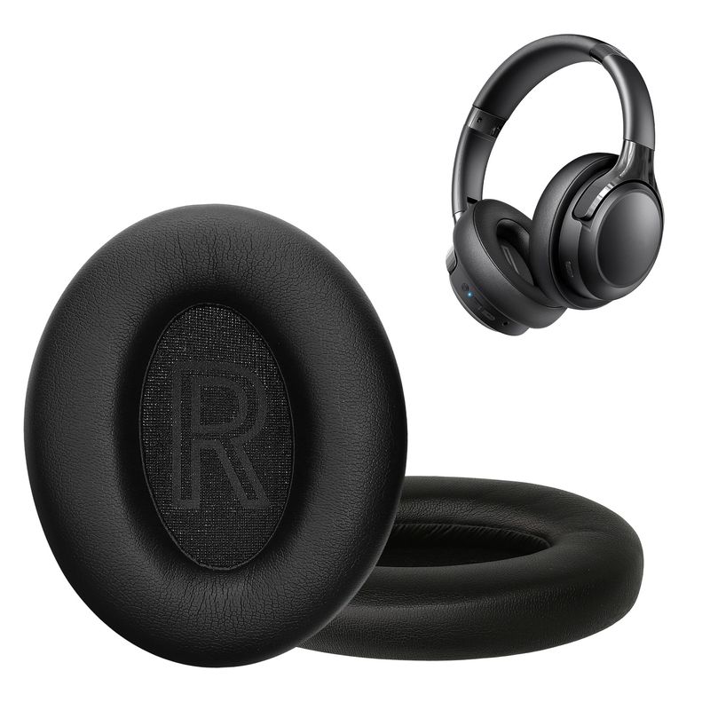 TV, Audio-Video si Foto - Portabile audio - Casti audio - Set 2 pernite pentru casti Kwmobile pentru BERIBES WH305, confort sporit, Piele ecologica, negru - Infinity.ro