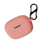 TV, Audio-Video si Foto - Portabile audio - Casti audio - Husa casti Kwmobile pentru JBL Wave Beam, Beam 2, Wave 200TWS, prindere cu carabina, antizgarieturi, Silicon, roz inchis - Infinity.ro