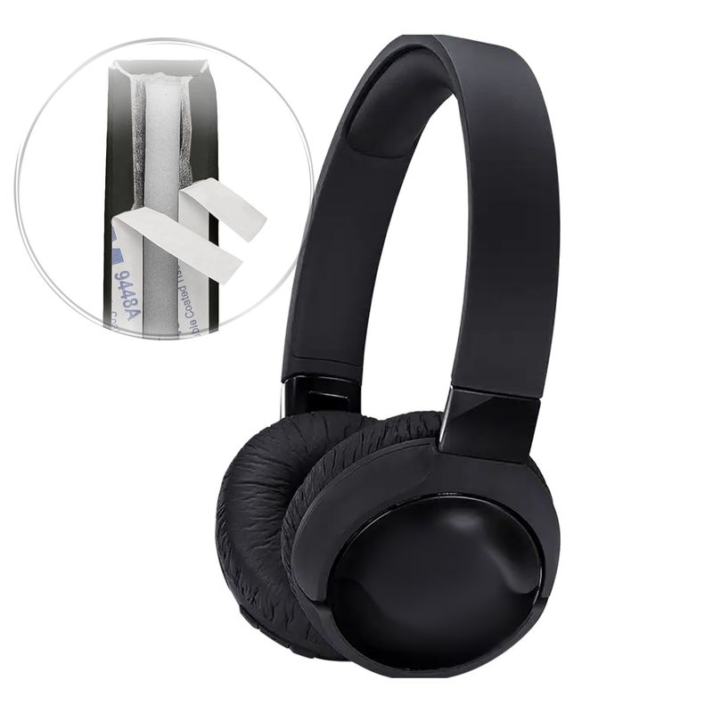 TV, Audio-Video si Foto - Portabile audio - Casti audio - Banda pentru casti Kwmobile pentru JBL Tune 600, Tune 500BT, Tune 510BT, Tune 520BT, Tune 450, Piele ecologica, negru - Infinity.ro