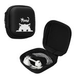 TV, Audio-Video si Foto - Portabile audio - Casti audio - Husa universala pentru casti Kwmobile, protectie la socuri, Textil, gri, negru - Infinity.ro