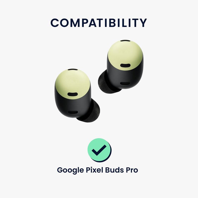 TV, Audio-Video si Foto - Portabile audio - Casti audio - Set 6 dopuri pentru casti Kwmobile pentru Google Pixel Buds Pro, confort sporit, Spuma cu memorie, negru - Infinity.ro