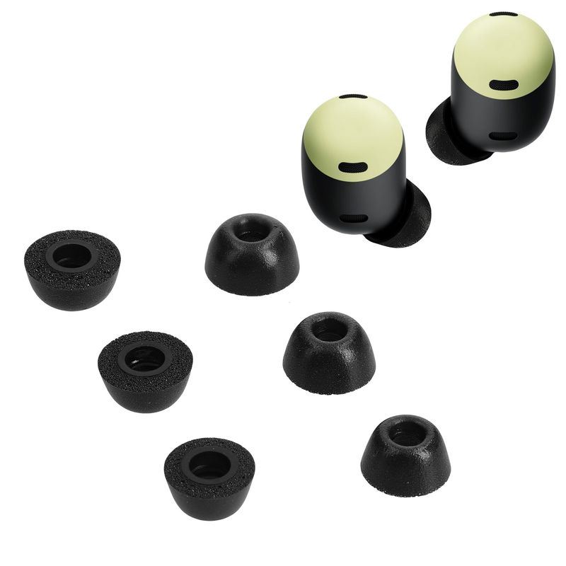 TV, Audio-Video si Foto - Portabile audio - Casti audio - Set 6 dopuri pentru casti Kwmobile pentru Google Pixel Buds Pro, confort sporit, Spuma cu memorie, negru - Infinity.ro