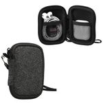 TV, Audio-Video si Foto - Portabile audio - Casti audio - Husa universala pentru casti Kwmobile, protectie la socuri, Textil, gri, alb - Infinity.ro