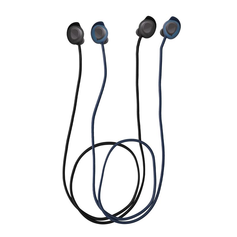 TV, Audio-Video si Foto - Portabile audio - Casti audio - Husa casti Kwmobile pentru Samsung Galaxy Buds FE, anti-alunecare, Silicon, albastru, negru - Infinity.ro