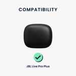 TV, Audio-Video si Foto - Portabile audio - Casti audio - Husa casti Kwmobile pentru JBL Live Pro Plus, anti-alunecare, Silicon, negru - Infinity.ro