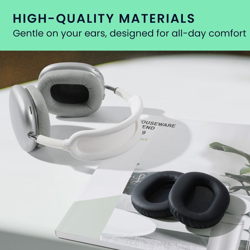 TV, Audio-Video si Foto - Portabile audio - Casti audio - Set 2 pernite pentru casti Kwmobile pentru Sony WH-CH720N, WH-CH710N, confort sporit, Piele ecologica, albastru - Infinity.ro