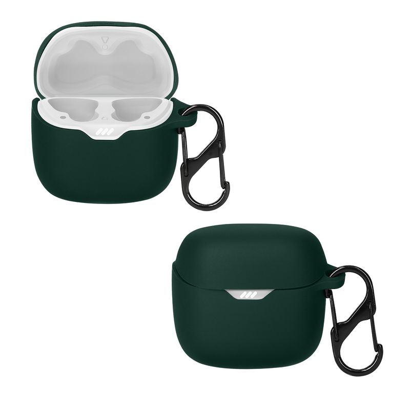 TV, Audio-Video si Foto - Portabile audio - Casti audio - Husa casti Kwmobile pentru JBL Tune Flex, protectie la zgarieturi, Silicon, verde - Infinity.ro