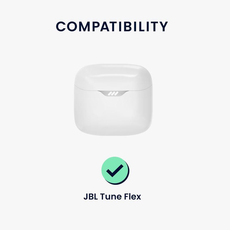 TV, Audio-Video si Foto - Portabile audio - Casti audio - Husa casti Kwmobile pentru JBL Tune Flex, protectie la zgarieturi, Silicon, albastru - Infinity.ro