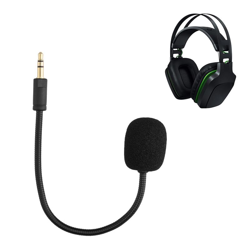 TV, Audio-Video si Foto - Portabile audio - Casti audio - Microfon de schimb Kwmobile pentru Razer Electra V2 / Electra V1, detasabil, plastic, negru - Infinity.ro