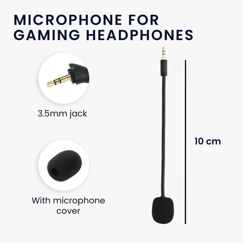 TV, Audio-Video si Foto - Portabile audio - Casti audio - Microfon de schimb Kwmobile pentru Razer Electra V2 / Electra V1, detasabil, plastic, negru - Infinity.ro