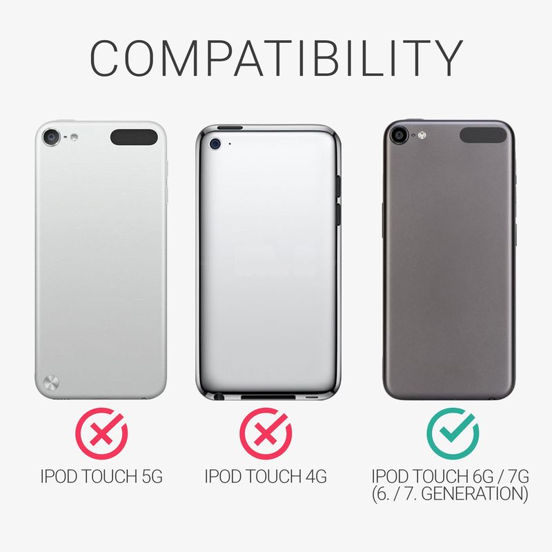 TV, Audio-Video si Foto - Portabile audio - Casti audio - Husa Kwmobile pentru Apple iPod Touch 6G, iPod Touch 7G, protectie la socuri, Silicon, multicolor - Infinity.ro