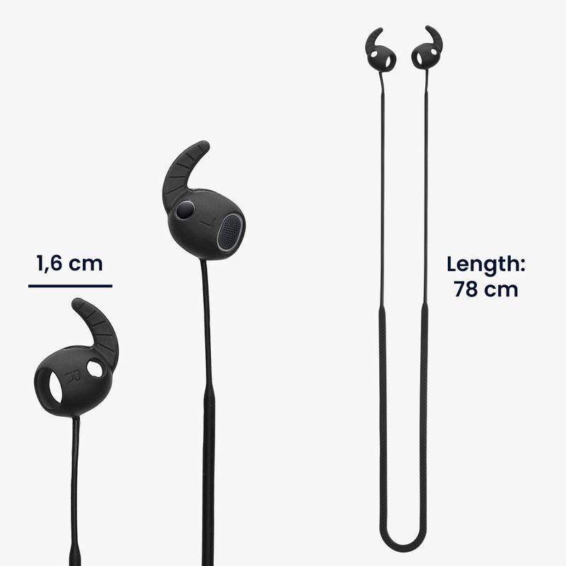 TV, Audio-Video si Foto - Portabile audio - Casti audio - Husa casti Kwmobile pentru Samsung Galaxy Buds 3 Pro, anti-alunecare, Silicon, negru - Infinity.ro