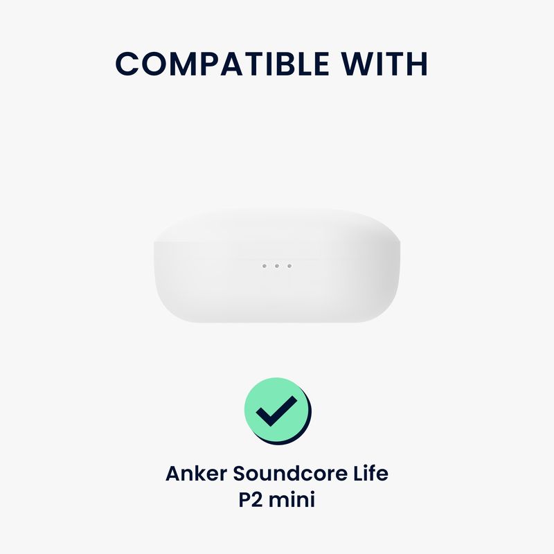 TV, Audio-Video si Foto - Portabile audio - Casti audio - Husa casti Kwmobile pentru Anker Soundcore Life P2 Mini, anti-alunecare, Silicon, negru - Infinity.ro